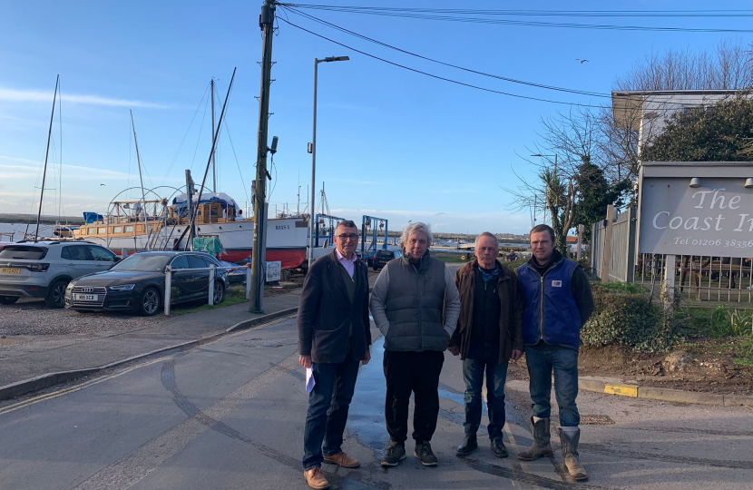 Bernard with Mersea fishermen